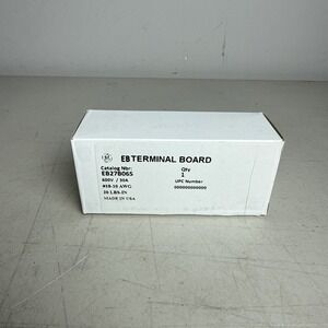 GE EB Terminal Board EB27B06S 6 Circuit 10 To 18 AWG 30A 600V 20lbs-in